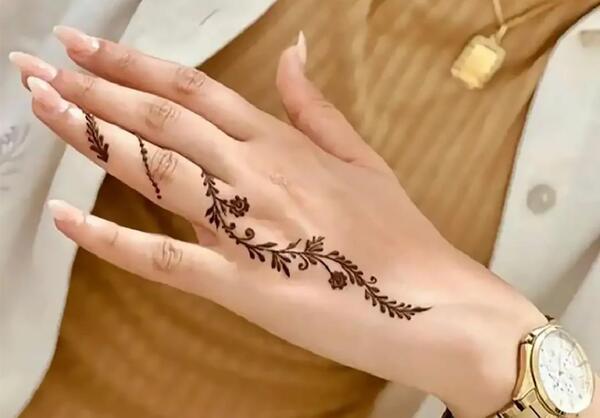 عکس حنای ساده