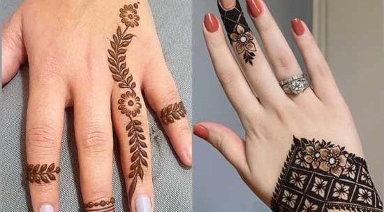 عکس حنای ساده روی دست