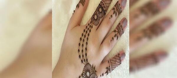 عکس حنای ساده دخترانه