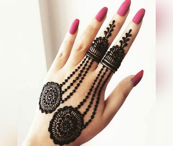 عکس حنای ساده دخترانه