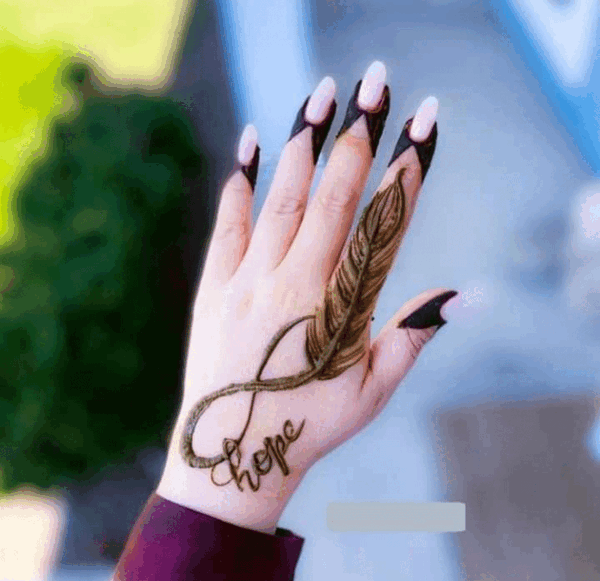 عکس حنای ساده دخترانه