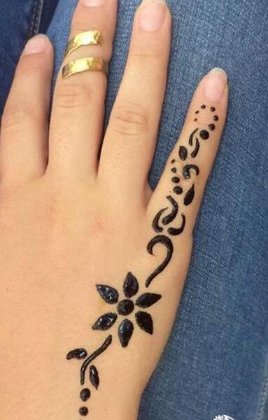 عکس حنای ساده دخترانه