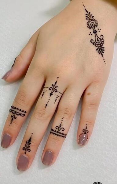 عکس حنای ساده دخترانه