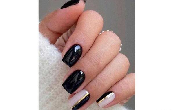 عکس ژلیش ناخن طبیعی مشکی