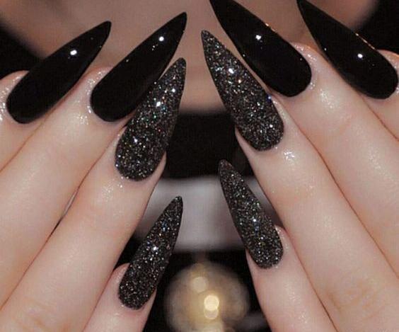 عکس ژلیش ناخن طبیعی مشکی
