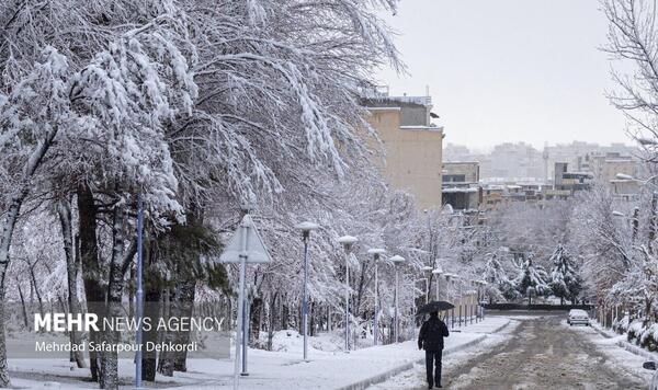 عکس طبیعت برفی ایران
