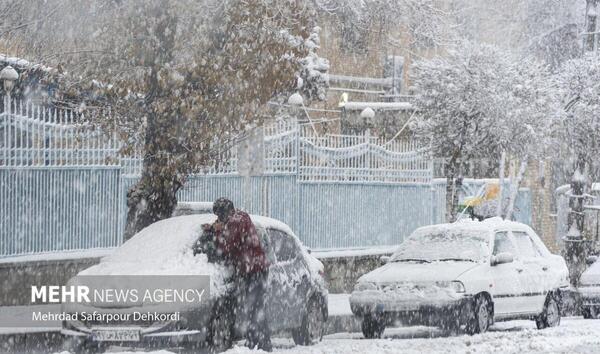 عکس طبیعت برفی ایران