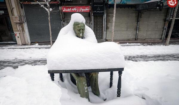 عکس طبیعت برفی ایران