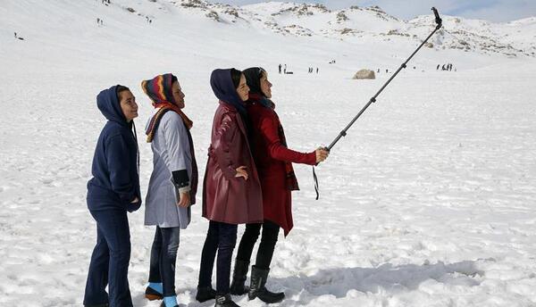 عکس طبیعت برفی سپیدان