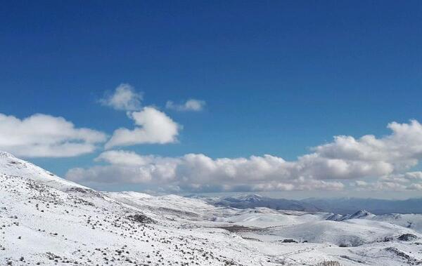 عکس طبیعت برفی سپیدان