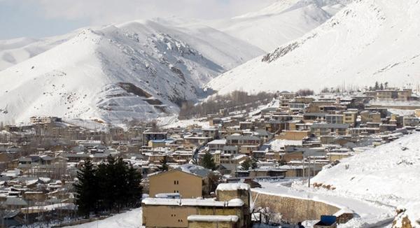عکس طبیعت برفی سپیدان