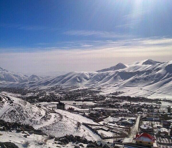 عکس طبیعت برفی مازندران