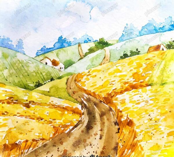 عکس طبیعت آبرنگی