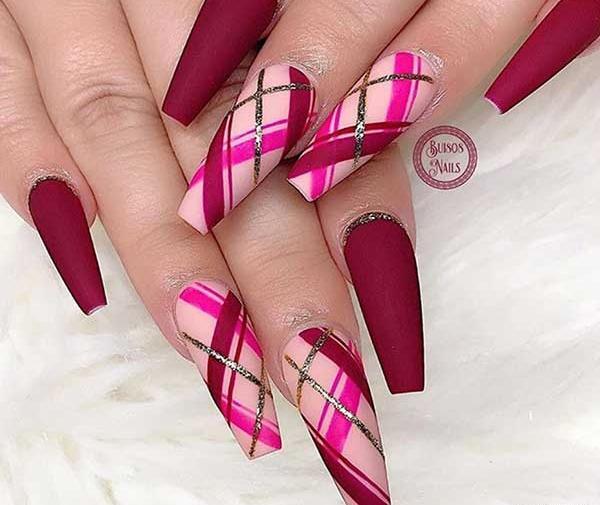 عکس ژل ناخن دخترانه ساده