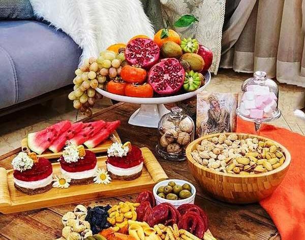 عکس تزیین ساده شب یلدا