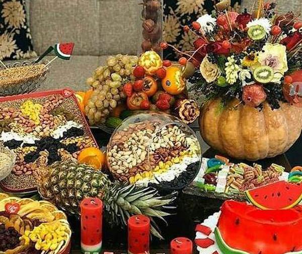 عکس تزیین ساده شب یلدا