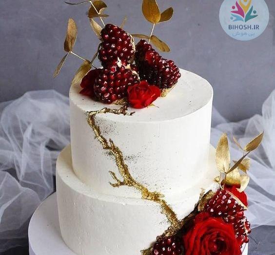 عکس کیک ساده شب یلدا