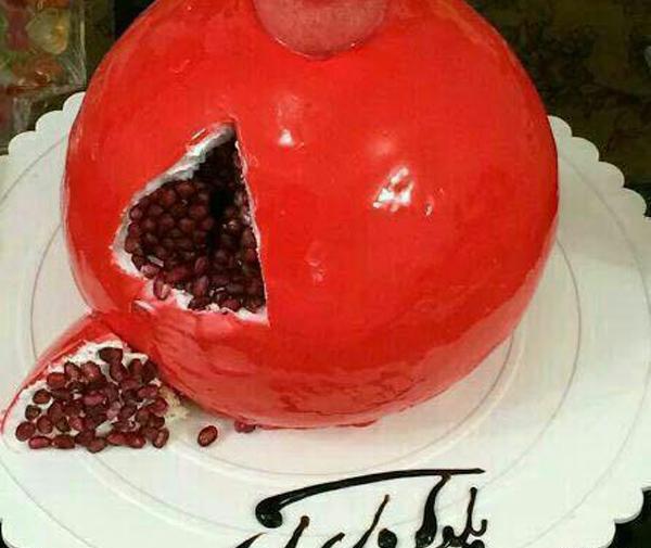 عکس کیک ساده شب یلدا