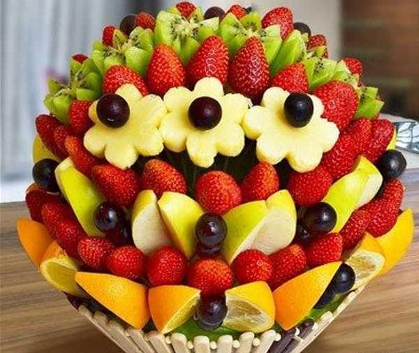 عکس میوه آرایی ساده شب یلدا