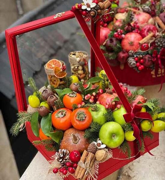 عکس میوه آرایی ساده شب یلدا