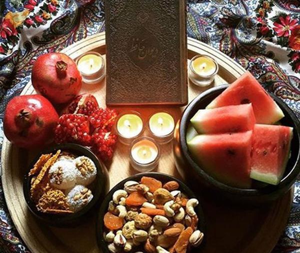 عکس سفره های ساده شب یلدا