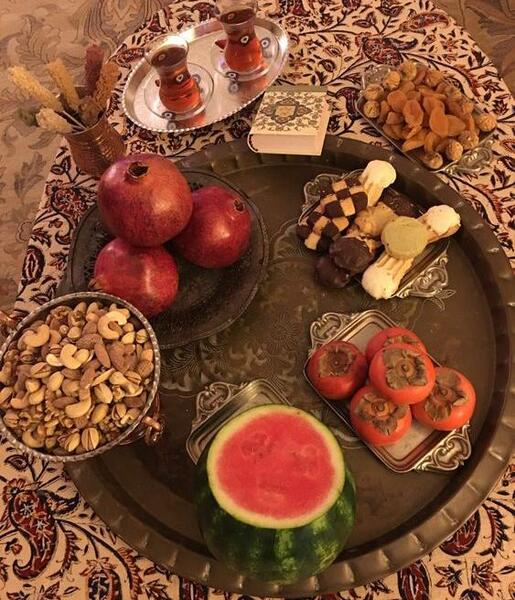 عکس سفره های ساده شب یلدا