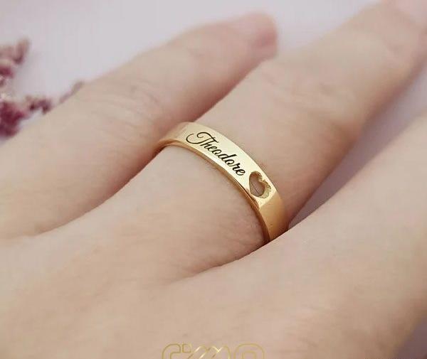 عکس حلقه طلایی ساده