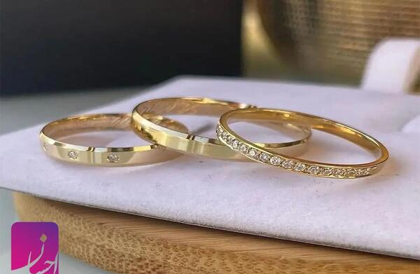 عکس حلقه طلایی ساده