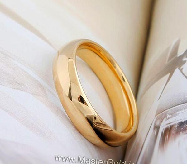 عکس حلقه طلایی ساده