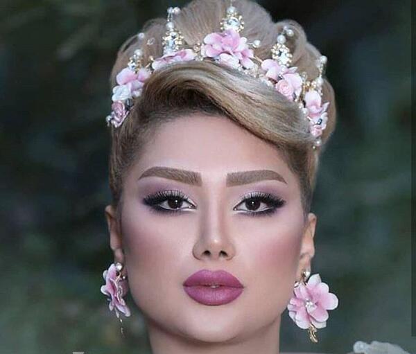 عکس ارایش عروس ساده و شیک