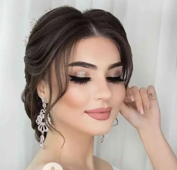 عکس ارایش عروس ساده و شیک