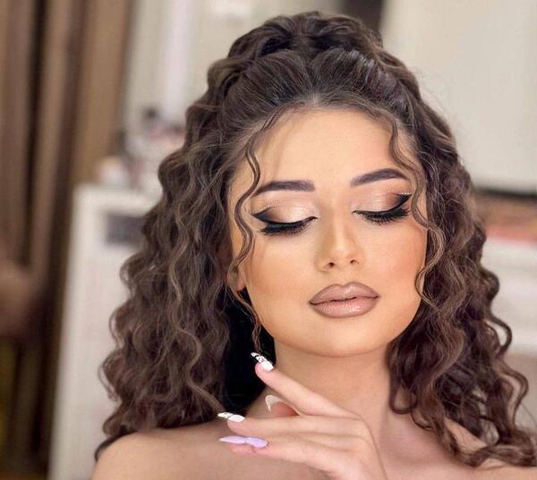 عکس ارایش عروس ساده و شیک