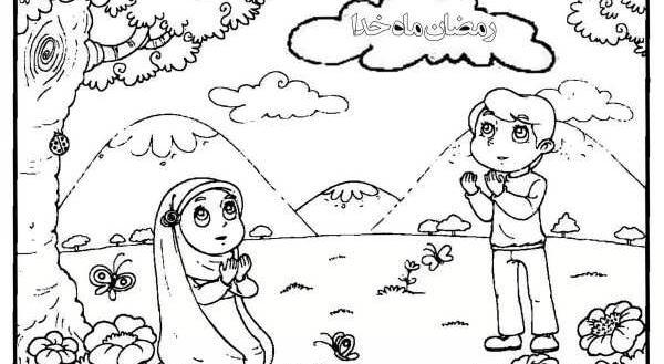 عکس نقاشی ساده ماه رمضان