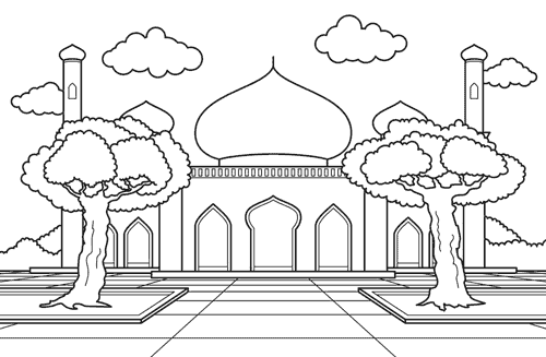 عکس نقاشی ساده ماه رمضان