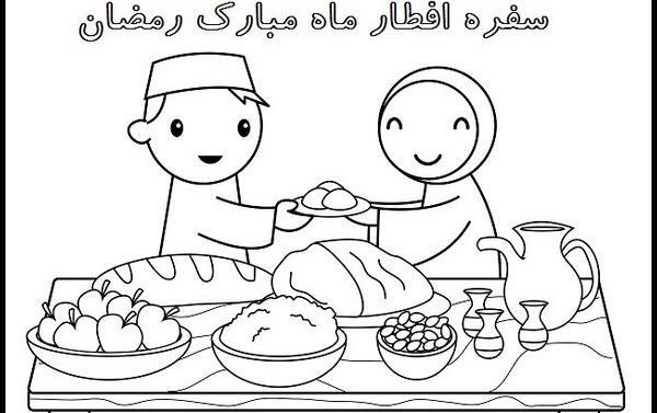 عکس نقاشی ساده ماه رمضان