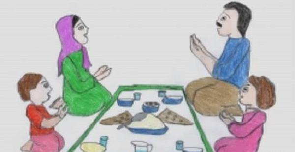 عکس نقاشی ساده ماه رمضان