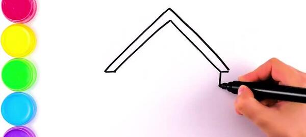 عکس نقاشی ساده مدرسه
