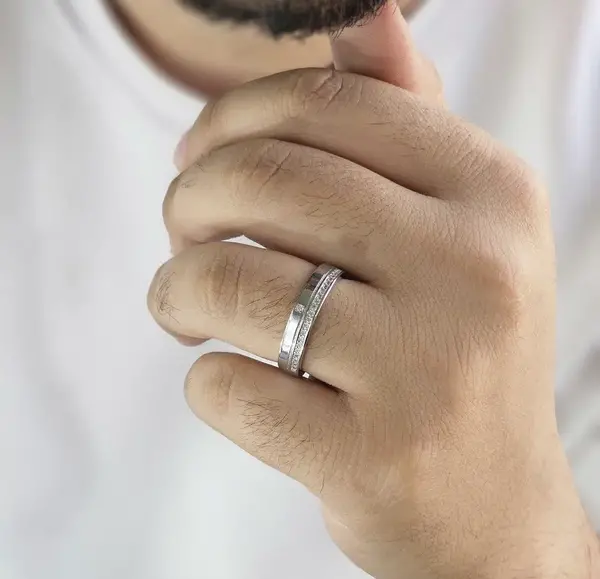 عکس حلقه ساده مردانه