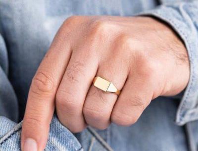 عکس حلقه ساده مردانه