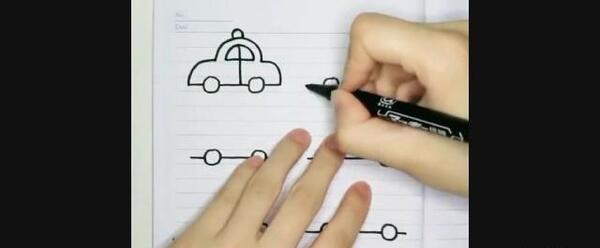 عکس نقاشی ساده ماشین آتش نشانی