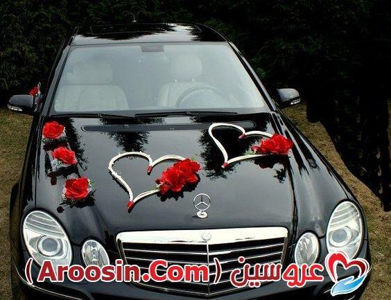 عکس تزیین ساده ماشین عروس