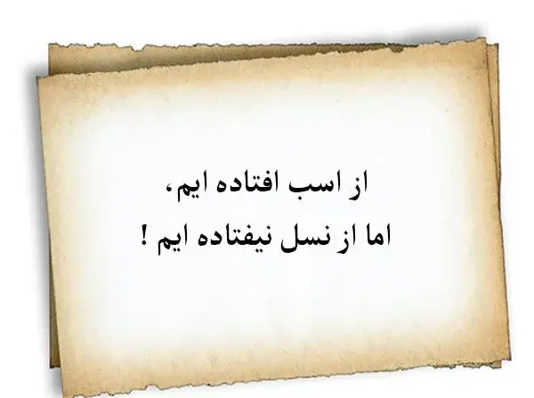 یک ضرب المثل با عکس