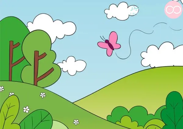 عکس نقاشی ساده با موضوع طبیعت