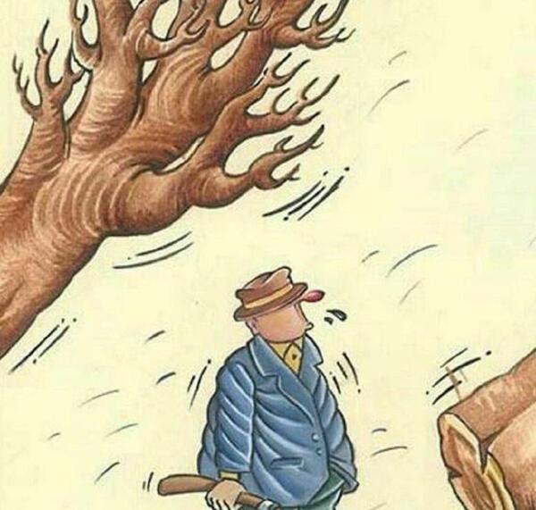 عکس نقاشی یک ضرب المثل
