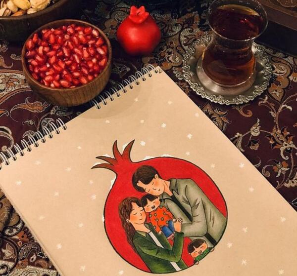 عکس برای شب یلدا دخترانه