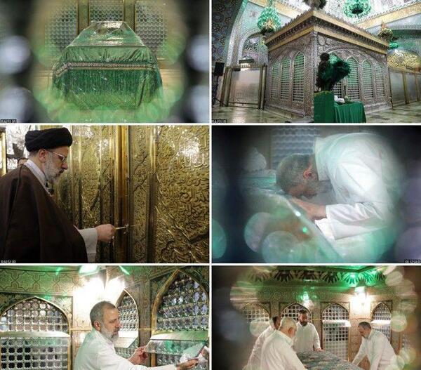 عکس از ضریح امام رضا علیه السلام