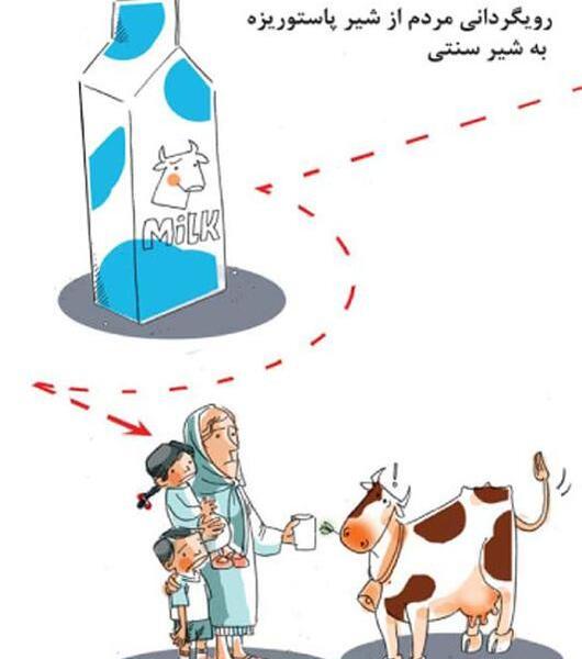عکس شیر پاستوریزه کارتونی