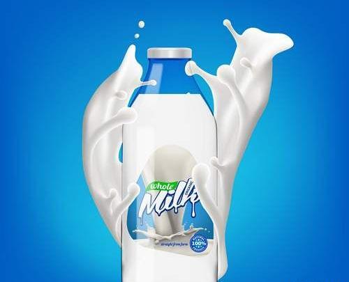 عکس نقاشی شیر پاستوریزه