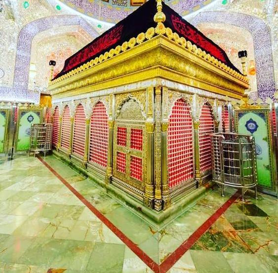 عکس داخل ضریح شش گوشه امام حسین