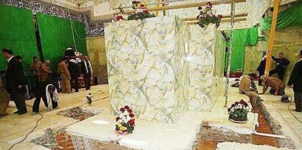 عکس داخل ضریح شش گوشه امام حسین